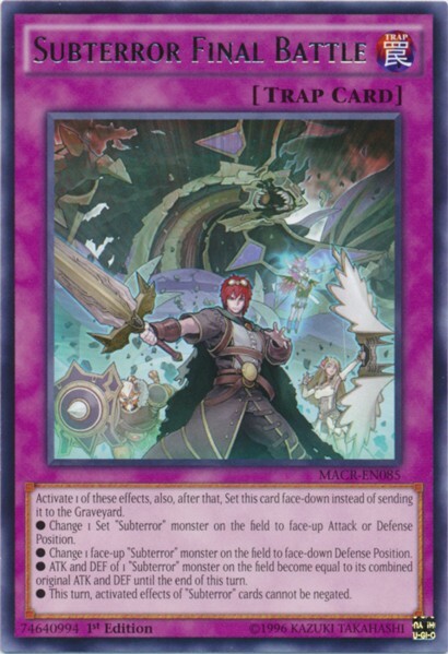 Yu-Gi-Oh! Subterror Final Battle English TCG Rare 1st Edition MACR-EN085 USED