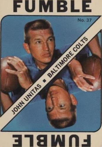 1971 Topps Game Cards Johnny Unitas #37