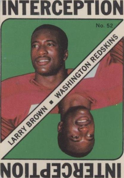 Tarjetas de juego Topps 1971 Larry Brown #52