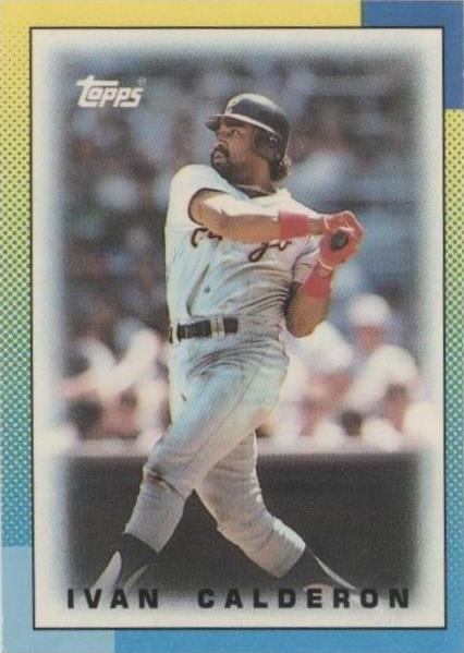 1990 Topps League Leaders Minis - Ivan Calderon #11