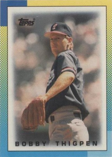 1990 Topps League Leaders Minis - Bobby Thigpen #12
