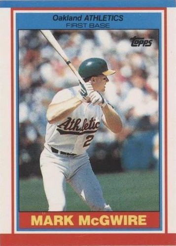 1989 TOPPS MINI UK MARK MCGWIRE #51 OAKLAND ATHLETICS | eBay