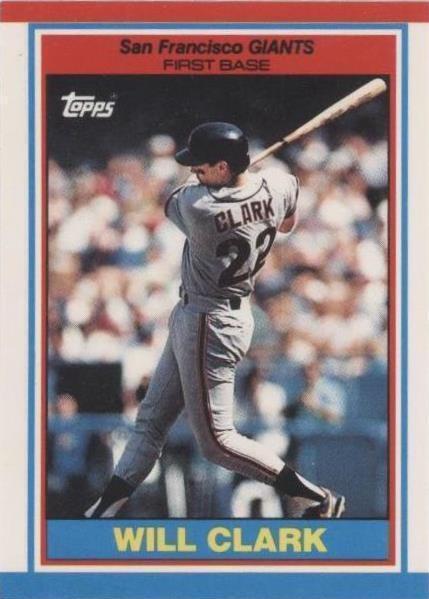 Minis Topps Reino Unido 1989 - Will Clark #15