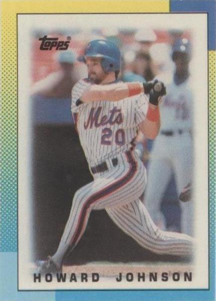 1990 Topps League Leaders Minis - Howard Johnson #67
