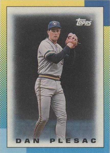 1990 Topps League Leaders Minis - Dan Plesac #21