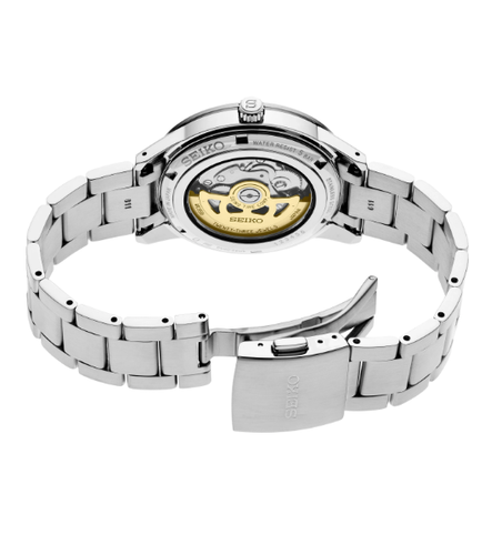 Pre-owned Seiko Presage 60s Style Steel Bracelet Men's Watch Srpg05 (fedex 2 Day Ship)
