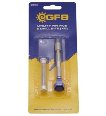 GaleForce nine GF9T04 Utility Pin Vice & Drill Bits (3) for Gaming & Hobbies
