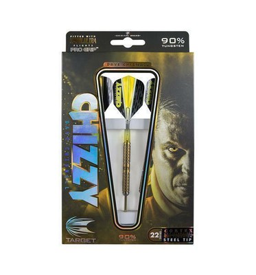 Dave Chisnall Chizzy Pixel Grip 90/% 22g Steel Dart 3 Dartpfeile Target Dart