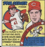 1979 Topps MLB Bubble Gum Player Portraits - Tom Seaver #22