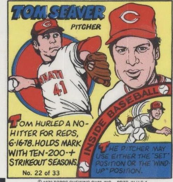 1979 Topps MLB Bubble Gum Player Portraits - Tom Seaver #22