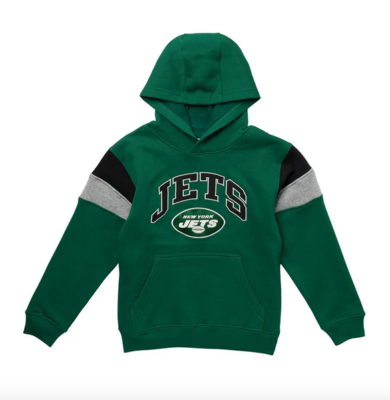 Nike Big Boys Throwback New York Jets Color Block Hoodie Color Jets