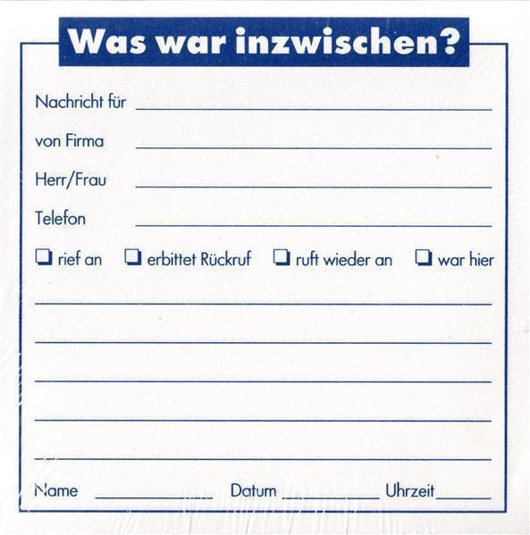 5x Notizwürfel weiss mit Aufdruck 