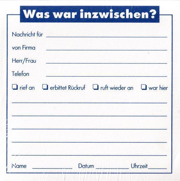 2x Notizwürfel weiss mit Aufdruck 