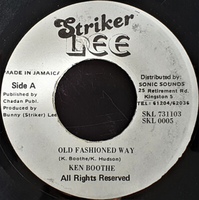 7” Ken Boothe Old Fashioned Way SKL0005 Striker Lee, Striker Lee Jamaica Vinyl /00080 7