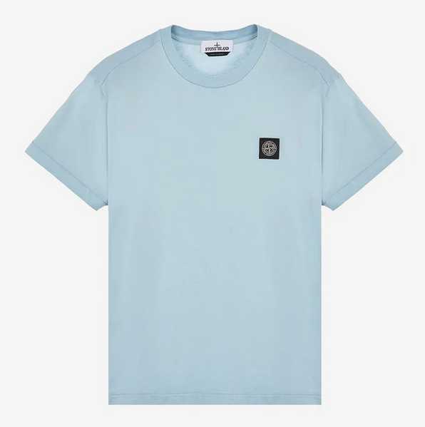 STONE ISLAND コンパスロゴ刺繍　BDシャツ　ネイビー　Sサイズ Stone Island コンパスパッチ Tシャツ | ブルー | FARFETCH JP