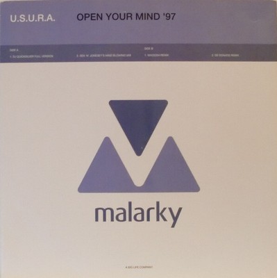 Usura - Open Your Mind (1997 Remix) - UK 12'' Vinyl - 1997 - Malarky