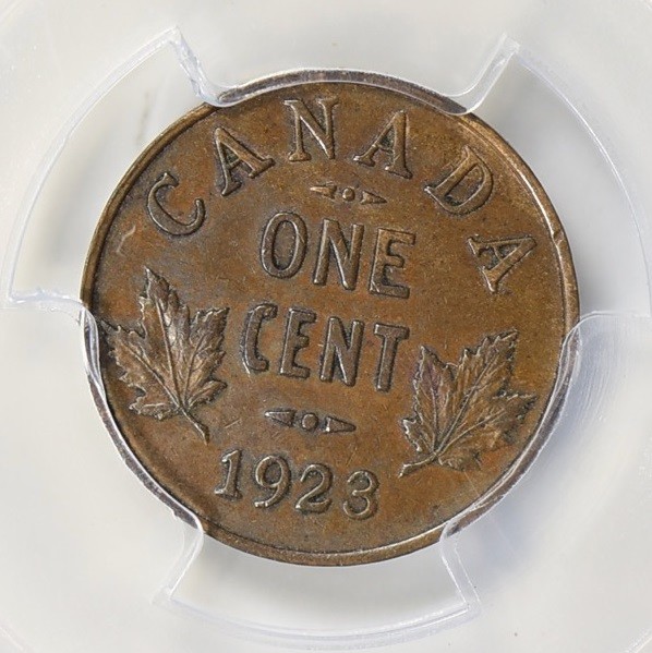 Canada 1923 Small Cent PCGS AU-53