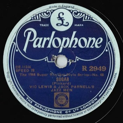 SCHELLACK Vic Lewis And Jack Parnells Jazz Men Why Begin Again (Pastel Blue) /