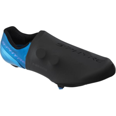 Shimano S Phyre Road SPD SL Compatible Half Shoe Covers In Black