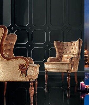 POLTRONA  CLASSICA  IMBOTTITA CAPITONNE' IN VELLUTO SOGGIORNO VARI COLORI