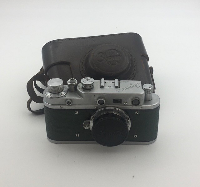 Rare Zorki-C GREEN BODY Soviet Collectible 35mm RF camera w