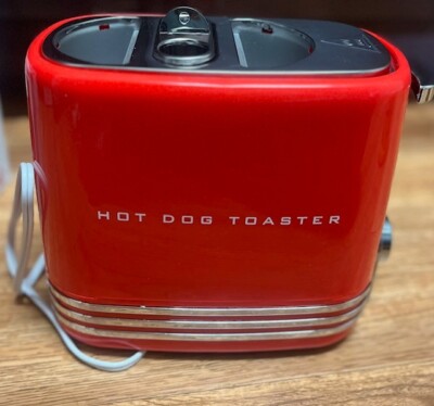 Nostalgia Retro Pop-Up Hot Dog Toaster - Red (HDT600RETRORED)