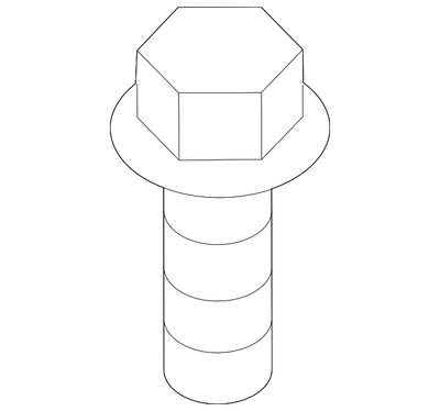 Genuine Porsche Hold Down Strap Bolt N-107-371-01