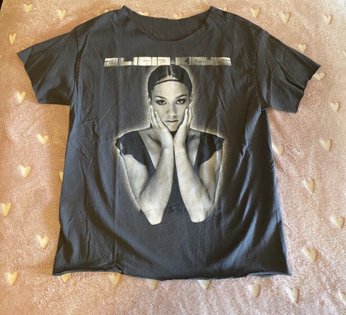 Alicia Keys Tour 2004 tシャツ Alicia Keys 2004 the diary of alicia keys Tour Rap Tee