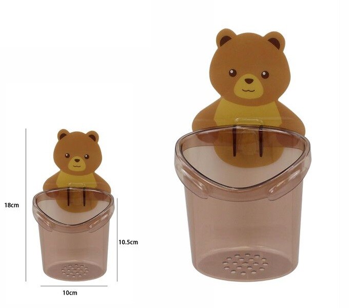 Orsetto Bicchiere Porta Spazzolino Dentifricio Accessorio Bagno Bambini dfh