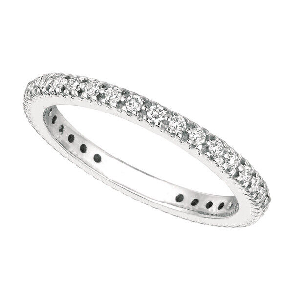 Pre-owned Morris 0.50 Carat Natural Diamond Eternity Ring Band Si 14k White Gold