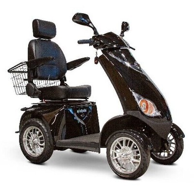 EWheels EW-72 Fast HD 4 Wheel Mobility Scooter, Goes Up To 15 mph, 500lb, Black