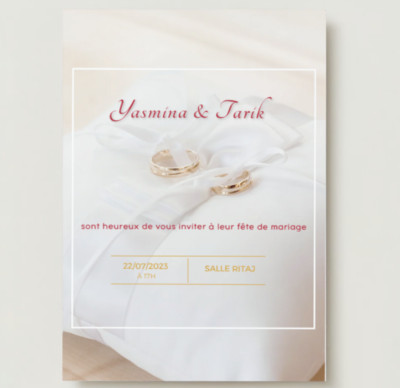 Download Digital Wedding Invitation & Agenda Template 100% Customizable in CANVA
