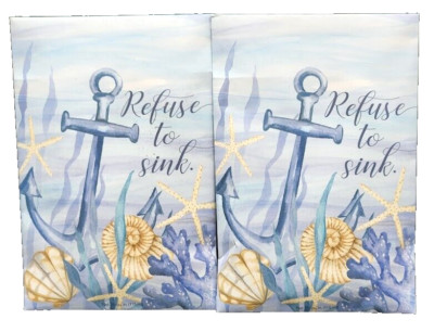 Fresh Scents Sachet Refuse to Sink lot 2 large singles new Nautical Eucalyptus