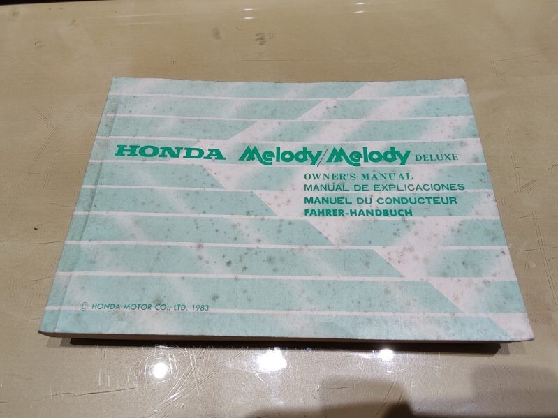 Honda Nb50m Melody 1983   Manuel Utilisateur Ou Conducteur, Owner'S Manual