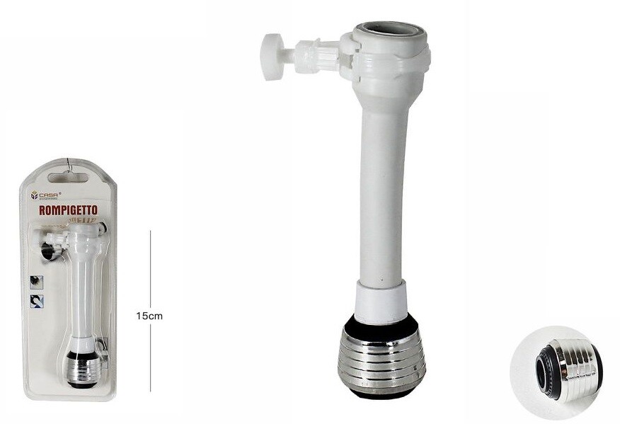 Aeratore Rompigetto Rubinetto Cucina Cromato Filtro Snodato 52797A dfh
