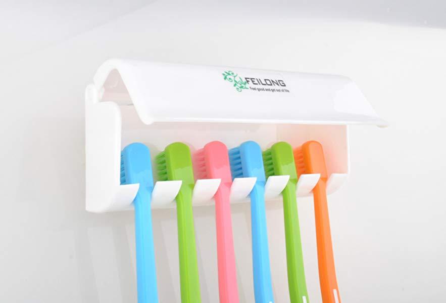 Porta Spazzolini 6 Posti Attacco A Parete Accessorio Bagno idea