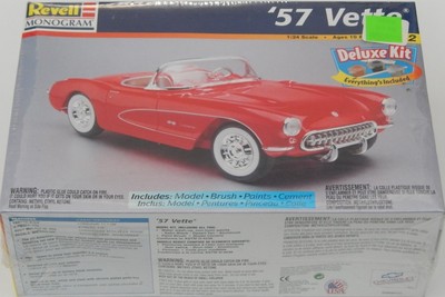 1:24 Scale Revell-Monogram ''57 Vette Deluxe kit 85-6669 SEALED R15758