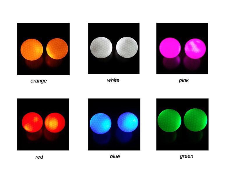 golf ball 4pcs led night light glow