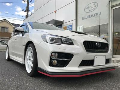 Sti Style Front Rubber Lip Protector Cherry Red For Subaru WRX 15 16 17 18 19 20