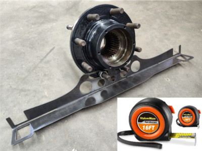 Universal made in the USA Wheel Alignment Tool Toe Plates With 2 Tape Measures