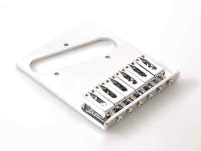 Genuine Fender Standard 6-Saddle MIM Tele / Telecaster Guitar Bridge - CHROME