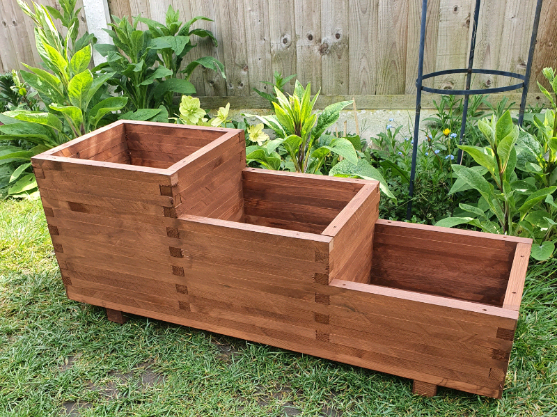 NEW - 3 TIER WOODEN PLANTER/GARDEN/PATIO - NEW | in Basford