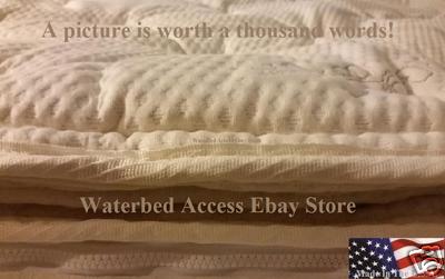 Queen PillowTop Zipper Cover For Softside Waterbed Mattress