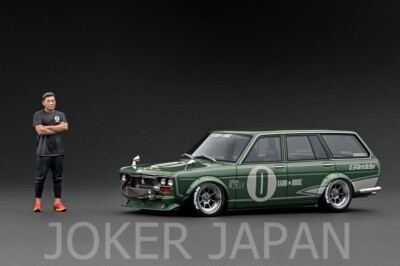ミニカー IG31481/18 Datsun Bluebird (510) Wagon Ignition Model IG3148 1/18 Datsun Bluebird 510 Wagon Green