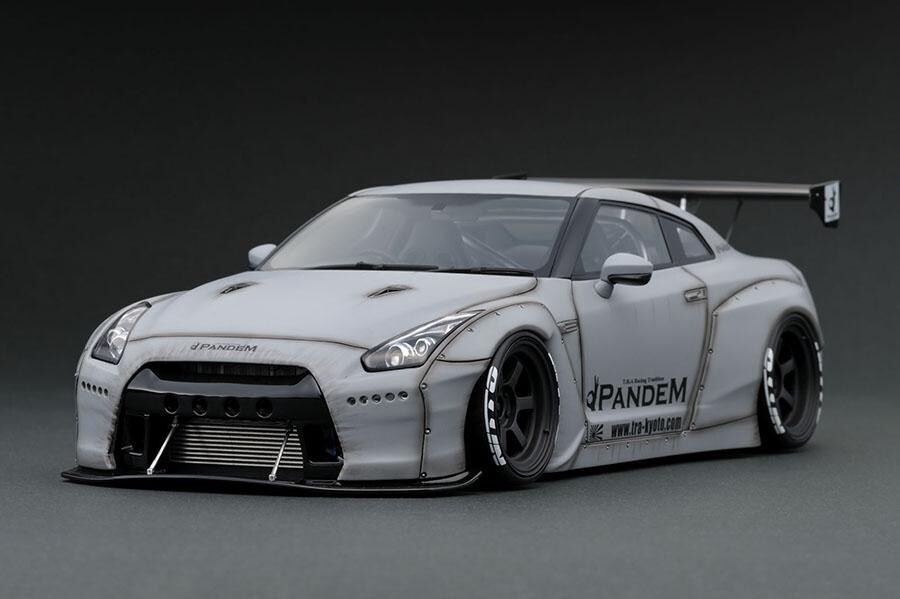 IG 1/64 日産 Pandem R35 GT-R チタニウムグレー 1598 IG 1:64 PANDEM R35 GTR Model Car - AliExpress