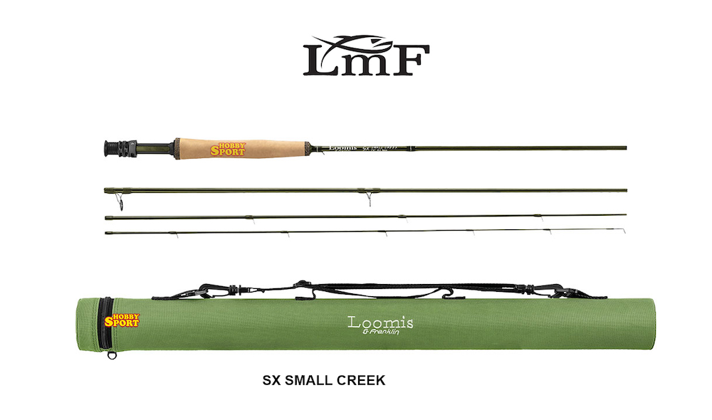 CANNA SX SMALL CREEK  FLY ROD 7,6" 4 PZ  CODA #3 LOOMIS e FRANKLIN PESCA A MOSCA