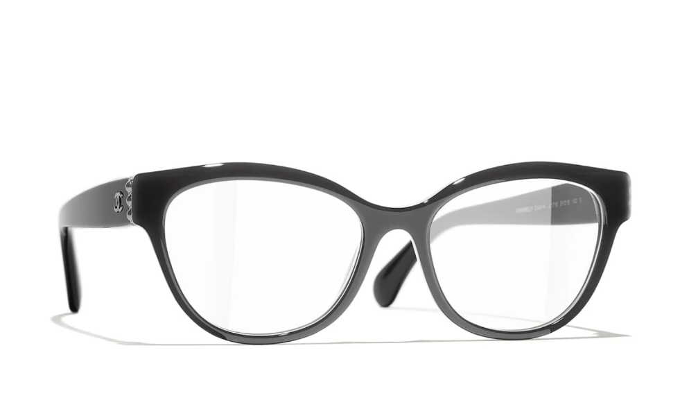 Chanel Eyeglasses Frame CH3440-H-A 53mm Dark Grey 1716
