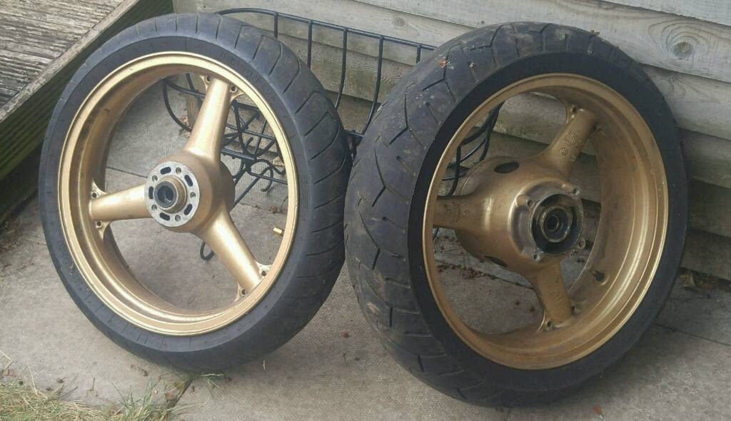 Motorcycle motorbike wheels gold OEM 18" Kawasaki ninja zx6r f1 f2