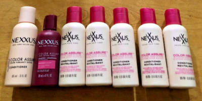 7 Nexxus Color Assure 3 oz conditioners & shampoo