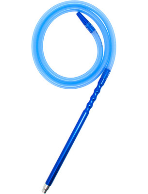 NEW 72'' D- Hose Washable Bendable Blue Hookah Shisha Aluminum Silicon Hose 